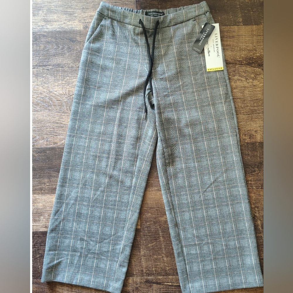 Liverpool Los Angeles NWT Exclusive Glen plaid professional pant Women's Small
